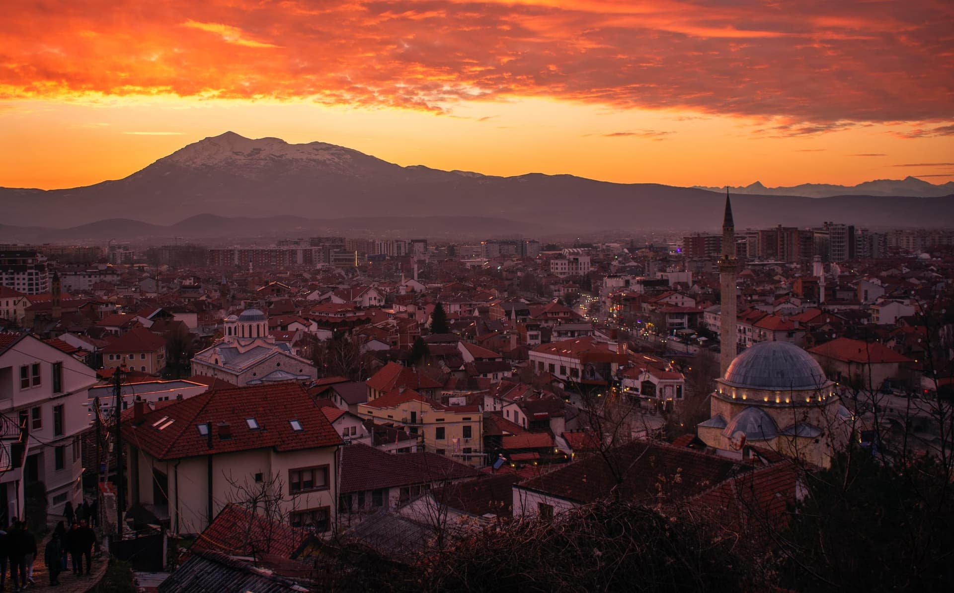 Prizren — Xhamia e Sinan Pashës në perëndim